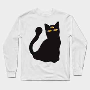 Cat 3 eye Long Sleeve T-Shirt